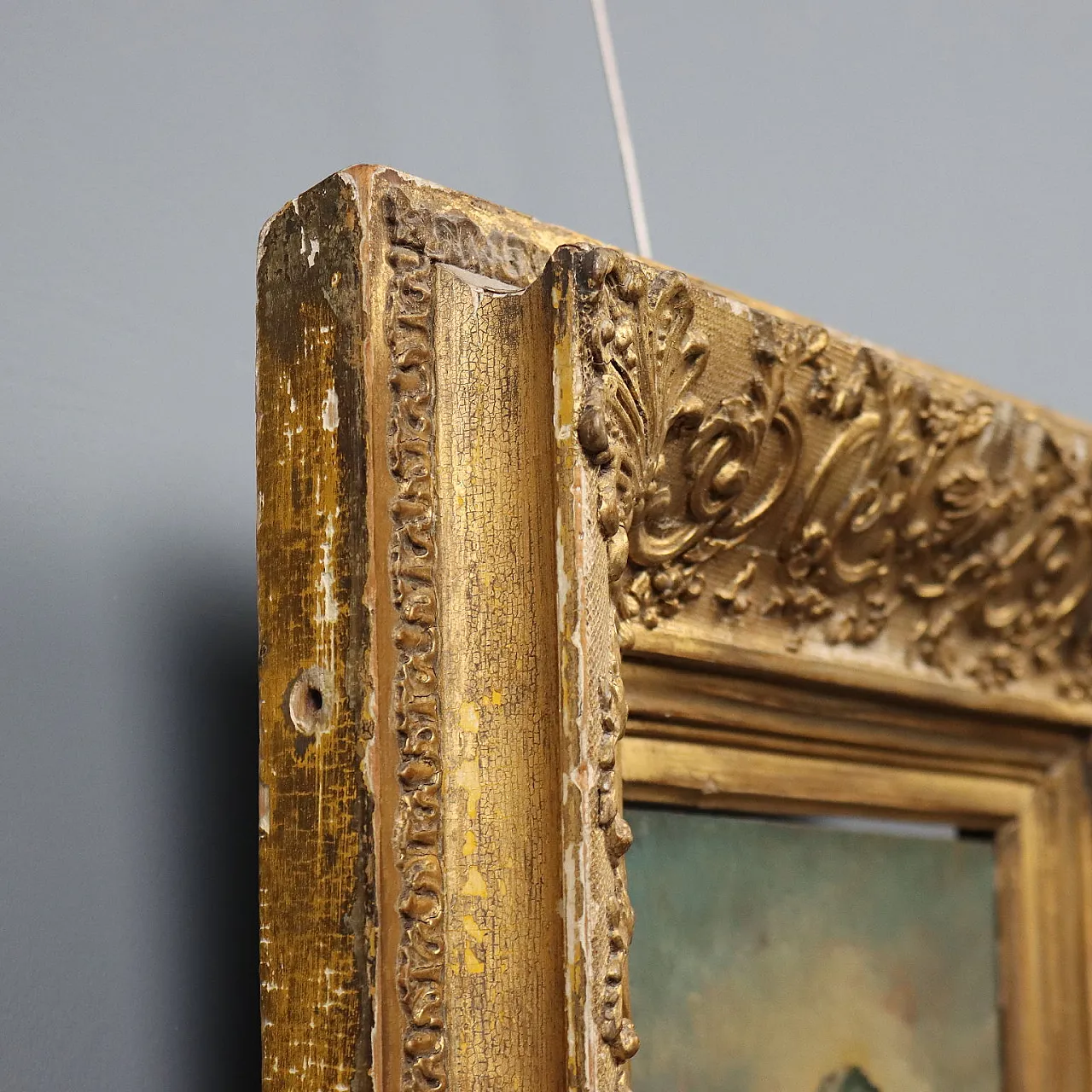 Biblical scene, oil on panel, late 19th century 9