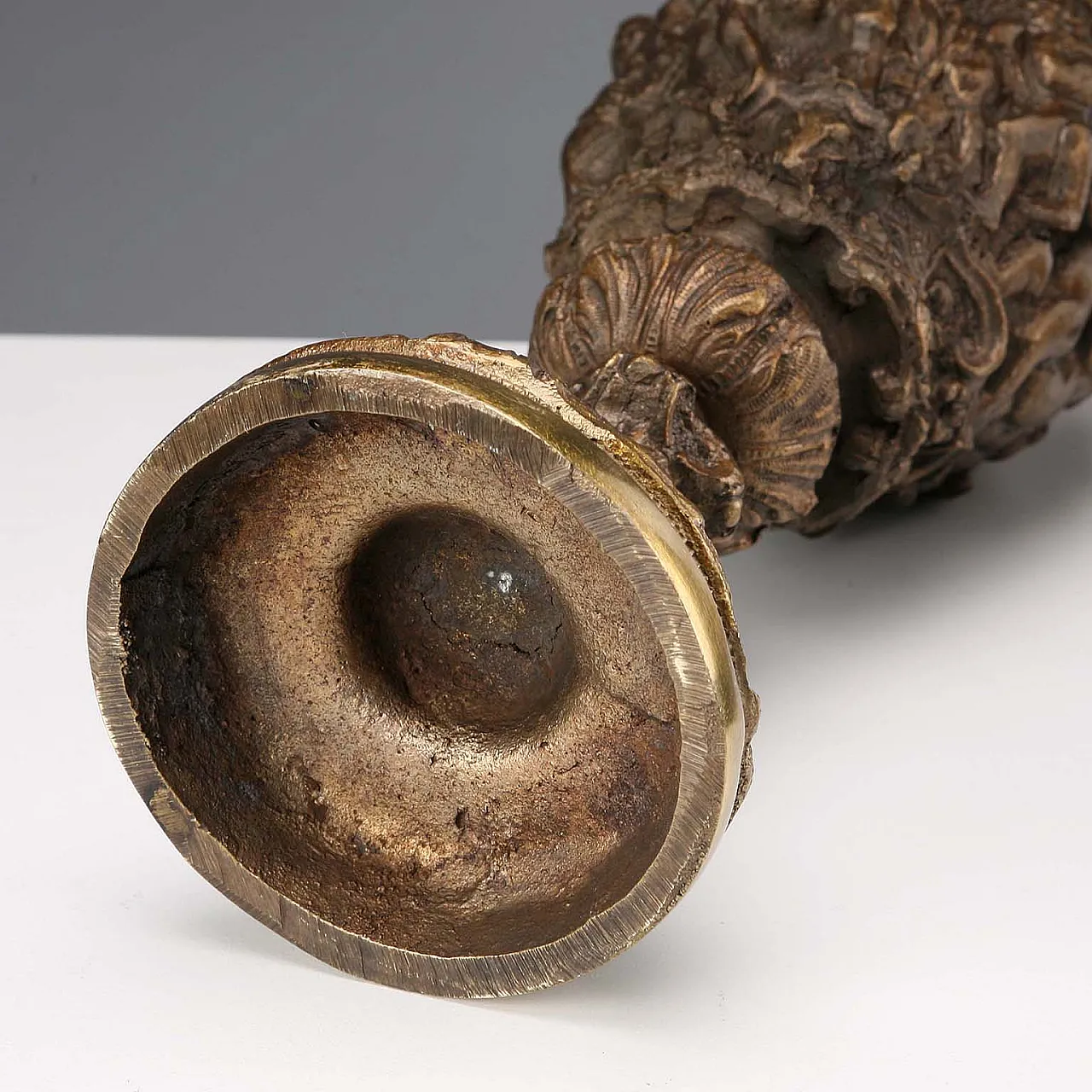 Bronze jug carved in bas-relief, 20th century 10