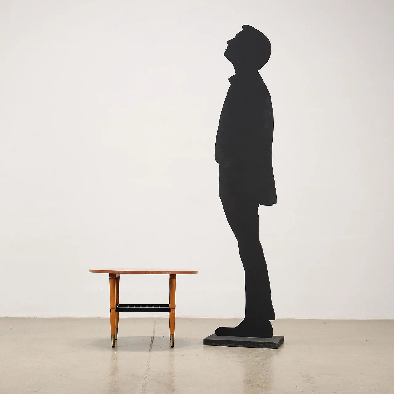 Tavolino in legno impiallacciato teak ed ebanizzato, anni '60 3