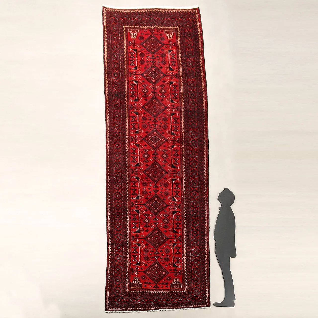 Bukhara wool rug, chunky knot, handcrafted, 20th century 2