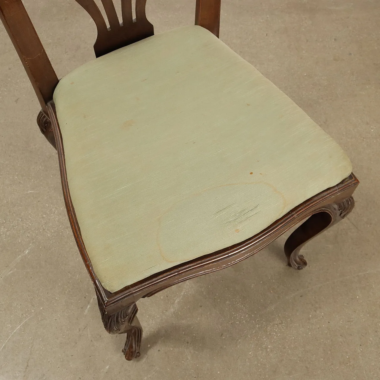 6 Sedie dipinte in noce e faggio, '900 8