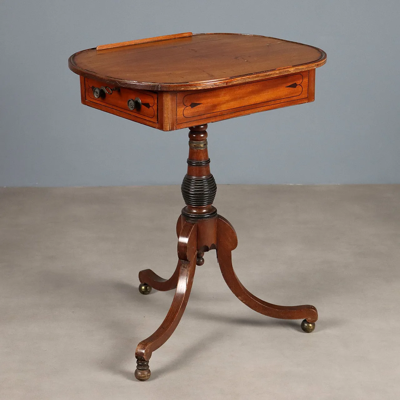 Mahogany and brass coffee table, 19th century 1