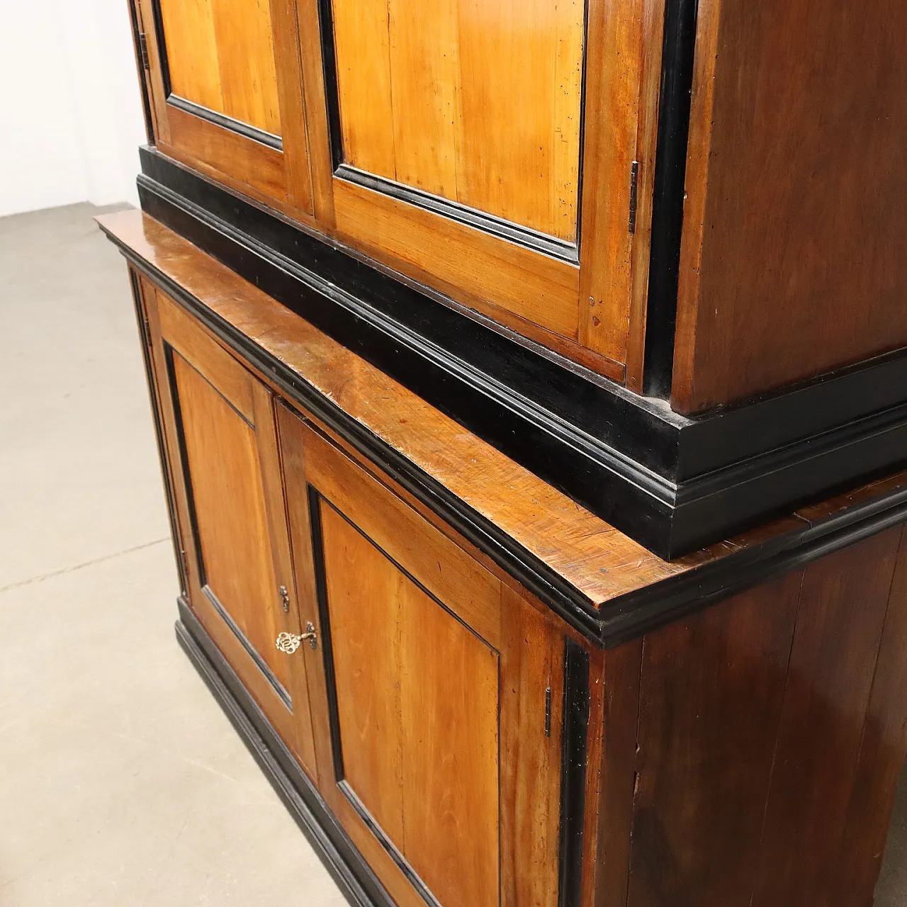 Credenza doppio corpo in legno, '800 9