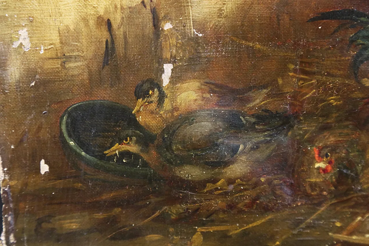 Oil canvas by Claude Guilleminet, 19th century 10