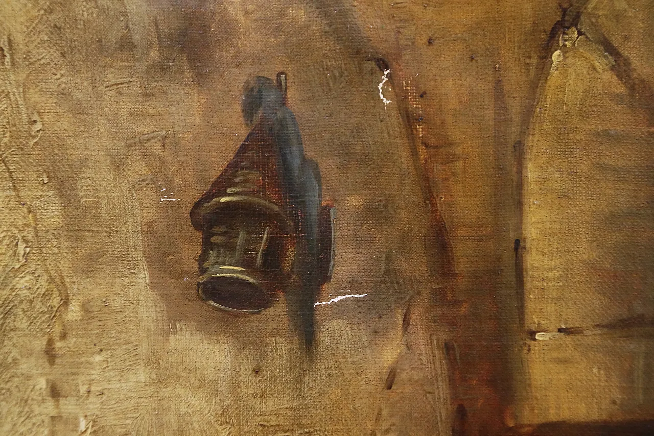 Oil canvas by Claude Guilleminet, 19th century 11