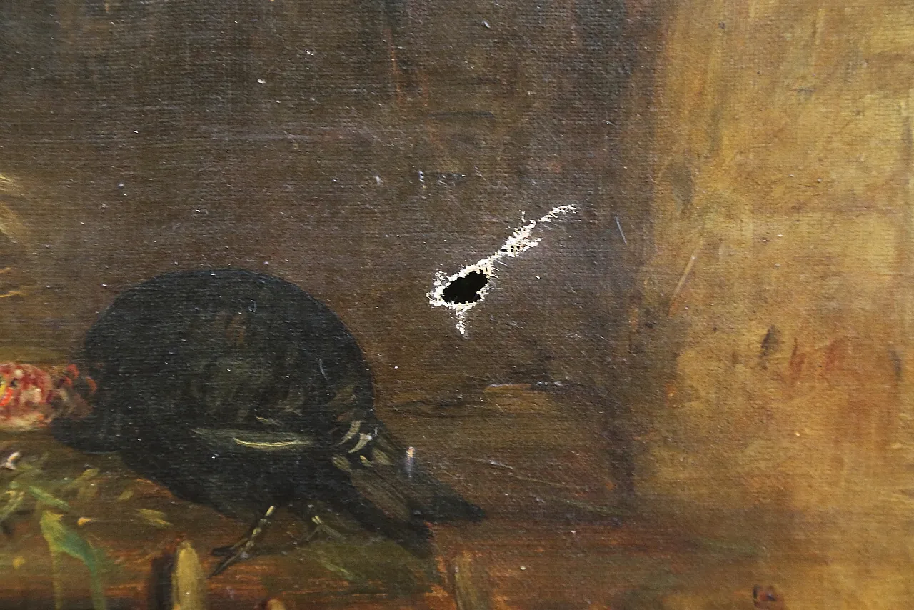 Oil canvas by Claude Guilleminet, 19th century 12