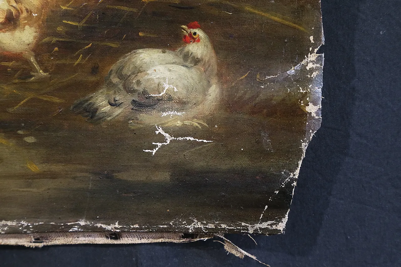 Oil canvas by Claude Guilleminet, 19th century 14