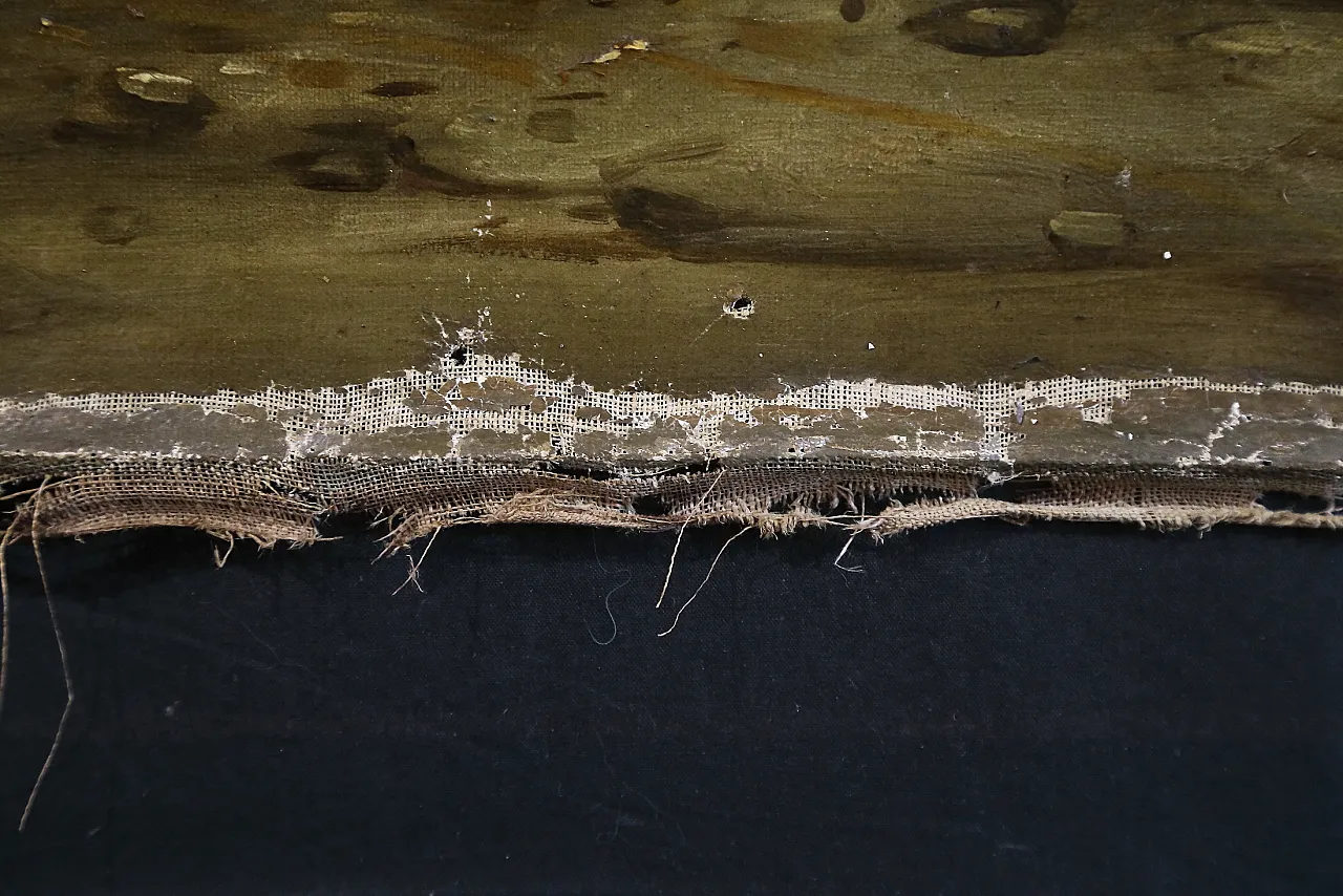 Oil canvas by Claude Guilleminet, 19th century 17