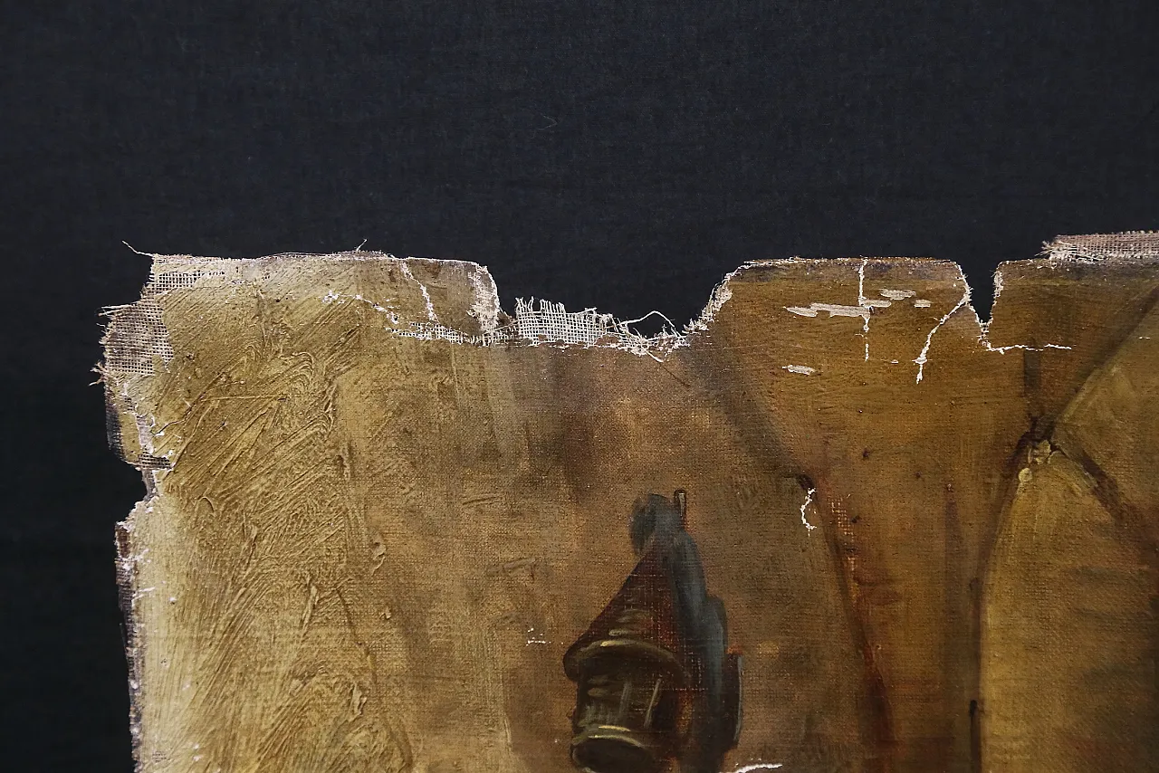 Oil canvas by Claude Guilleminet, 19th century 18