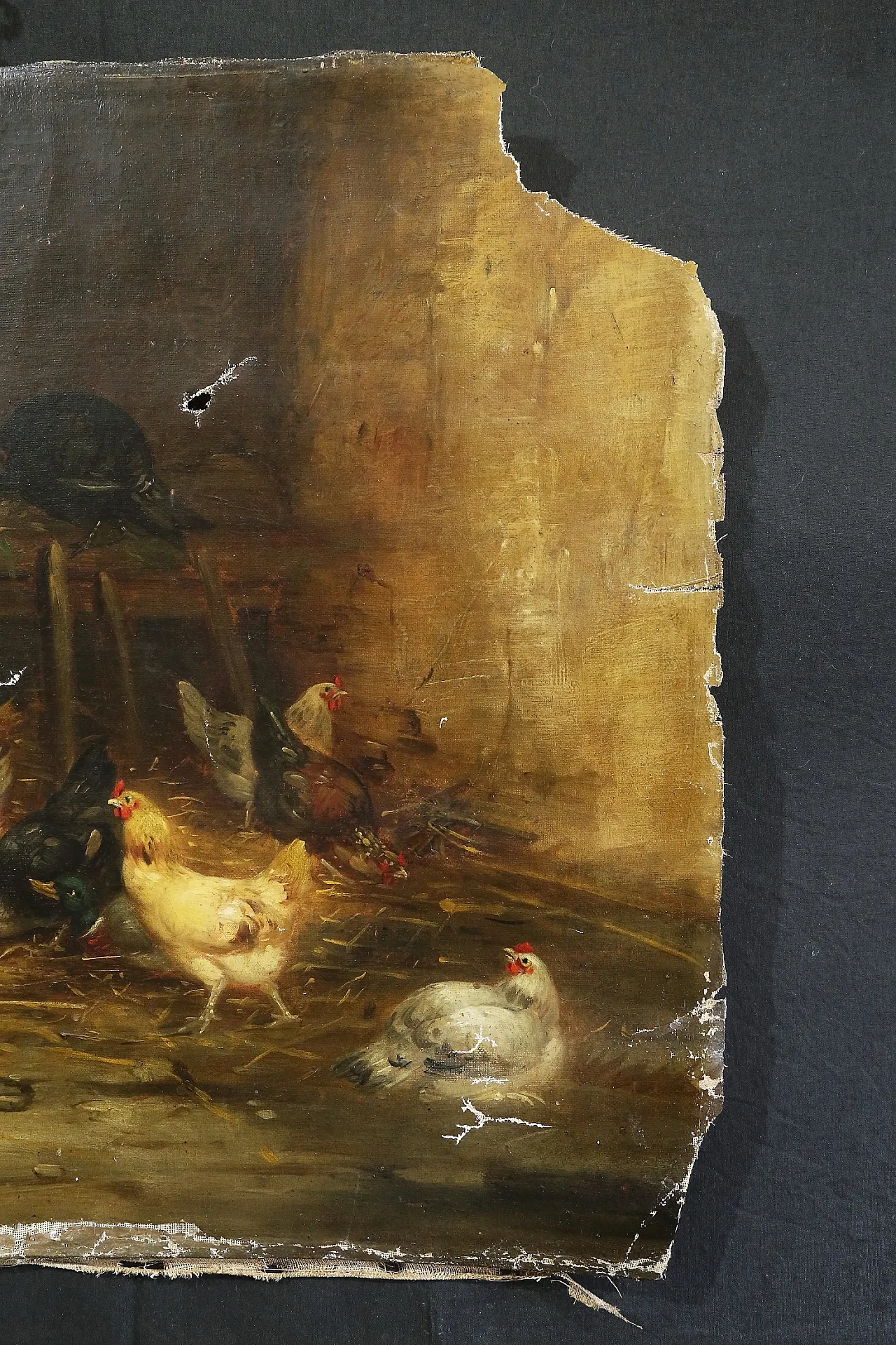 Oil canvas by Claude Guilleminet, 19th century 22