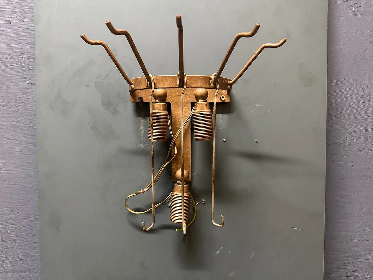 Large sconces with Murano glass feathers, 1970s, set of 2 4