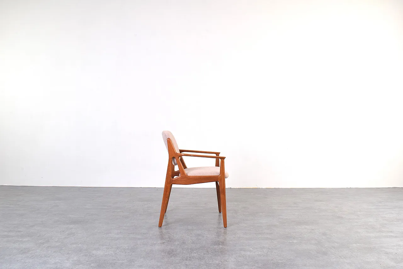 Teak & Wool Ella Armchair by Arne Vodder for Vamo Sønderborg, 1960s 3