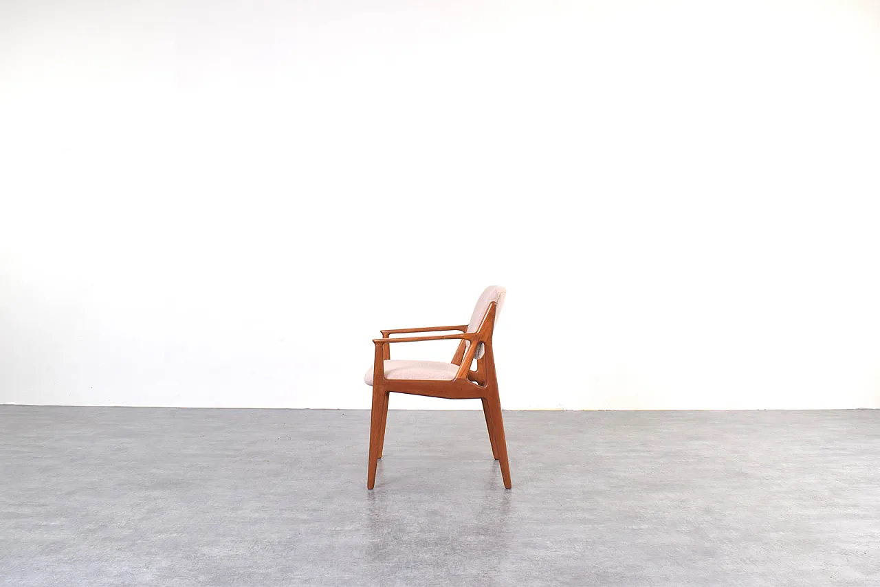 Teak & Wool Ella Armchair by Arne Vodder for Vamo Sønderborg, 1960s 4