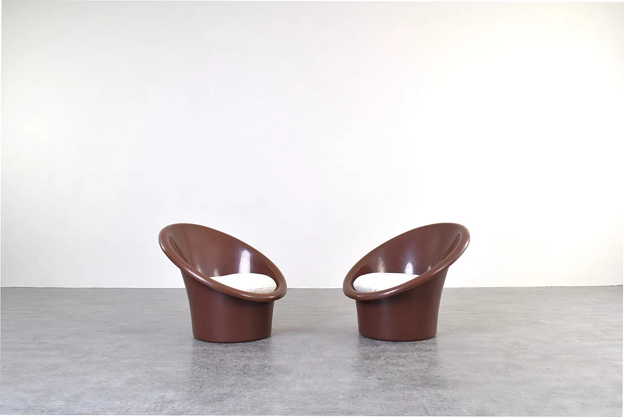 Skopa Lounge Chairs by Ole Gjerløv-Knudsen & Torben Lind for Ikea, 70s 2