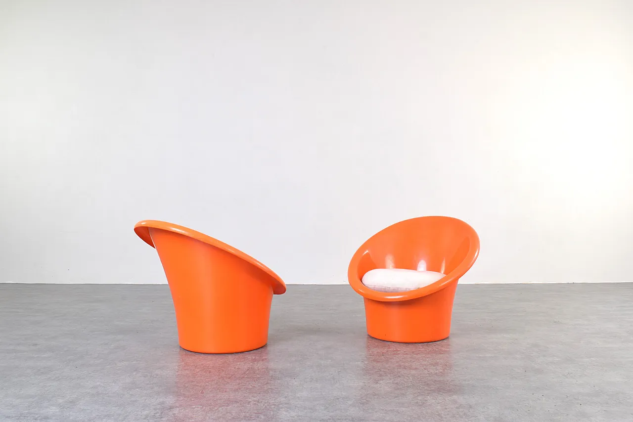 Skopa Lounge Chairs by Ole Gjerløv-Knudsen & Torben Lind for Ikea, 70s 1