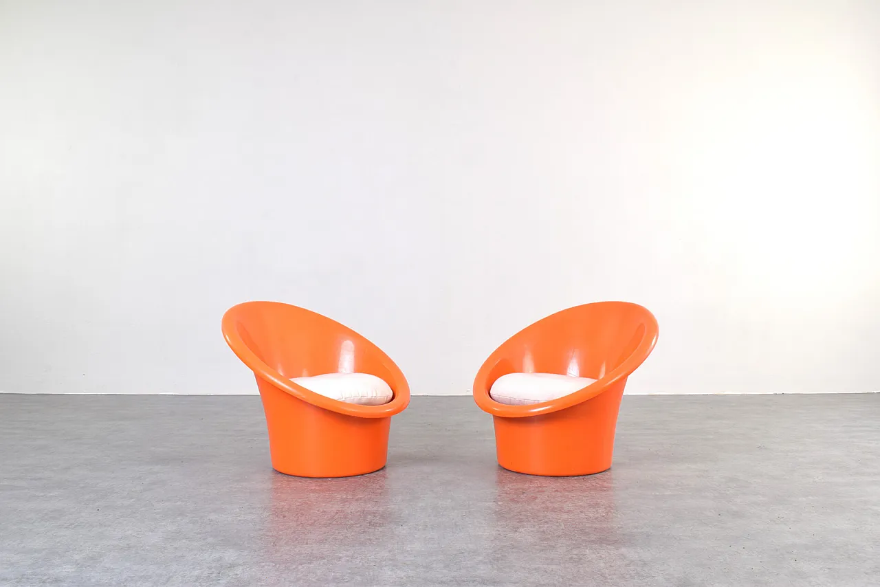Skopa Lounge Chairs by Ole Gjerløv-Knudsen & Torben Lind for Ikea, 70s 2