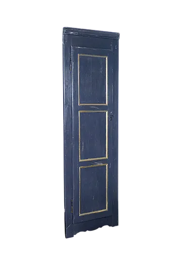 Solid walnut and poplar cornerboard, 19th century