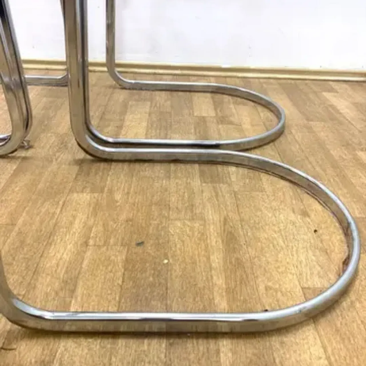 4 sedie cromate di Gastone Rinaldi, anni '70 7