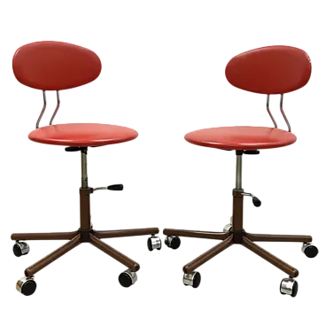 Coppia di sedie girevoli Kovona, anni '70