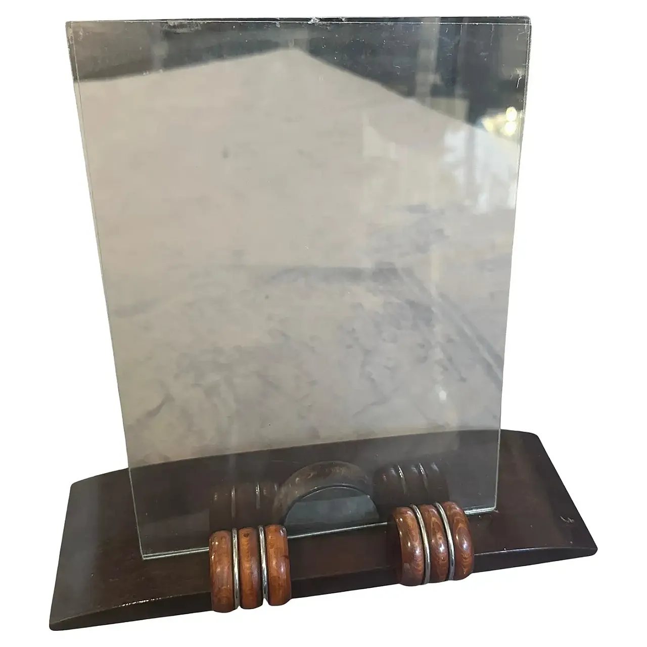 Brass and wood picture frame, 1930s 3