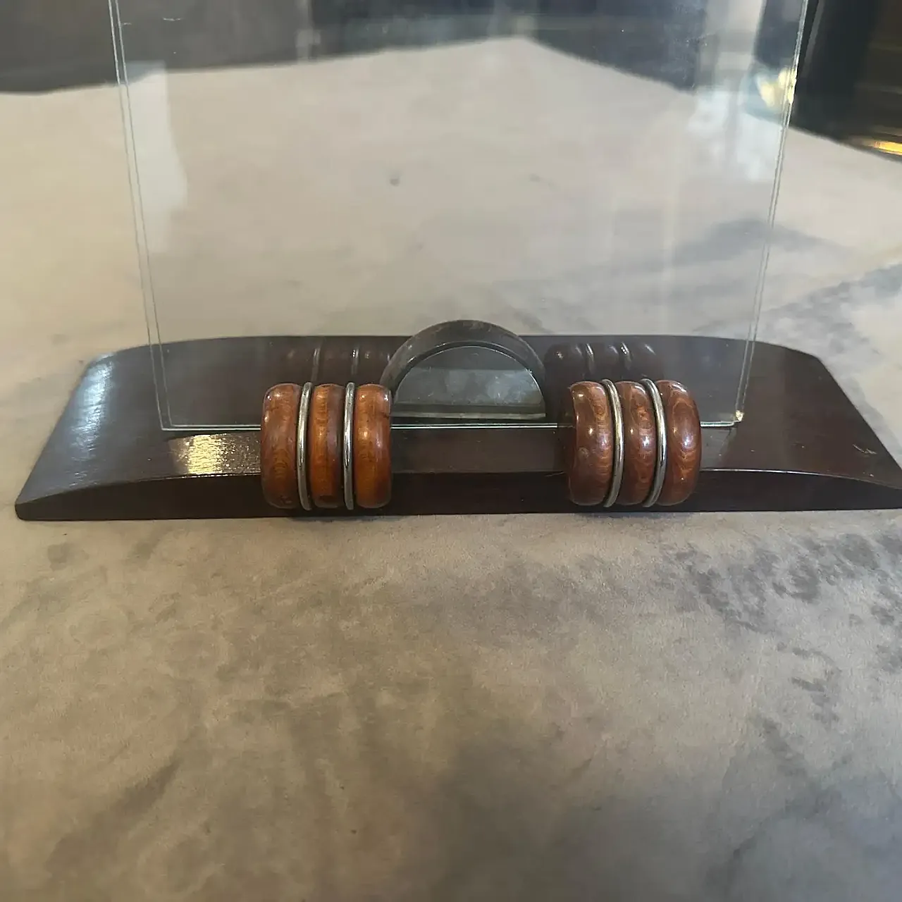 Brass and wood picture frame, 1930s 7