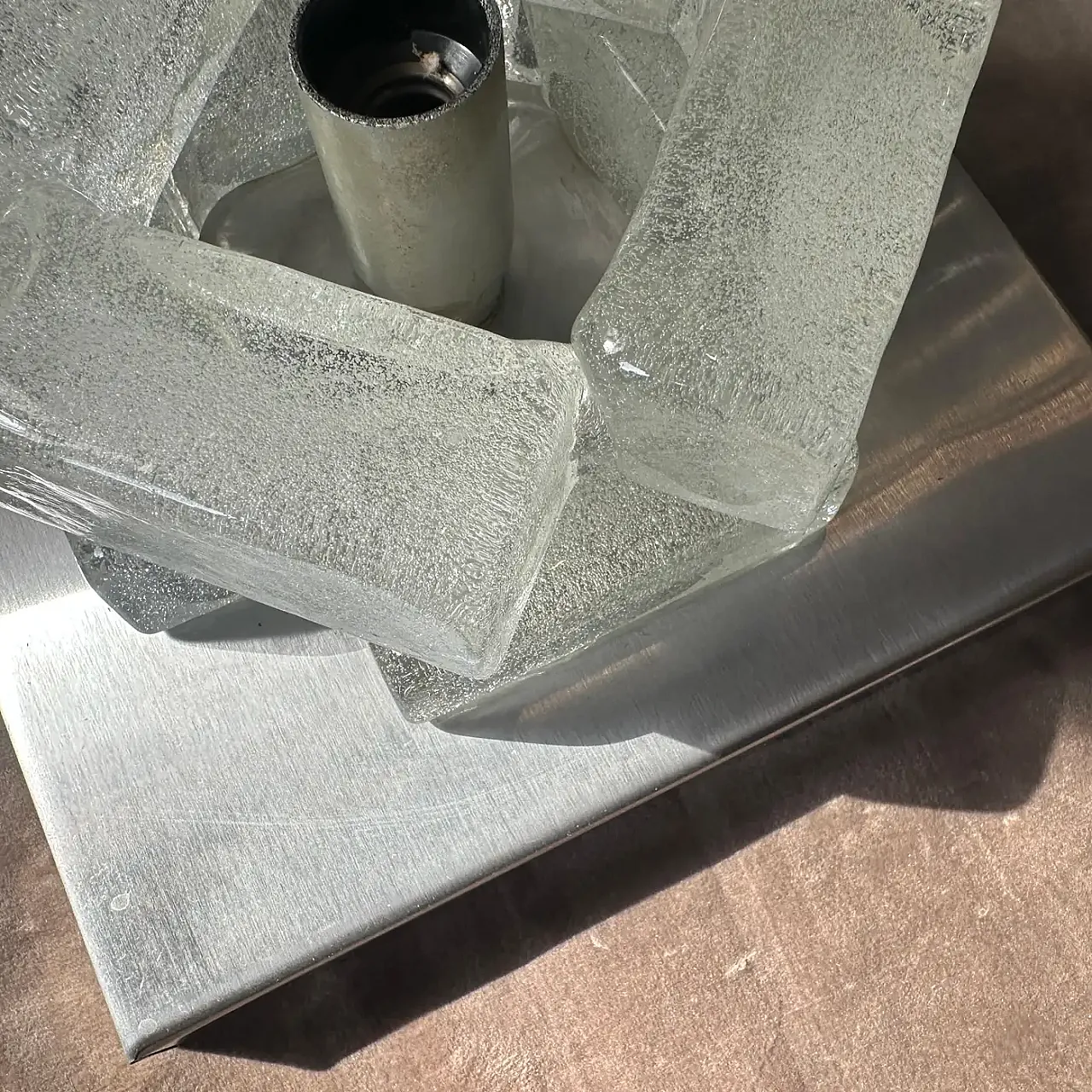 Coppia di applique in vetro di Murano di A.Poli per Poliarte, anni '70 5