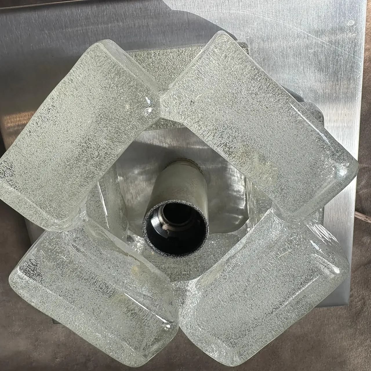 Coppia di applique in vetro di Murano di A.Poli per Poliarte, anni '70 9