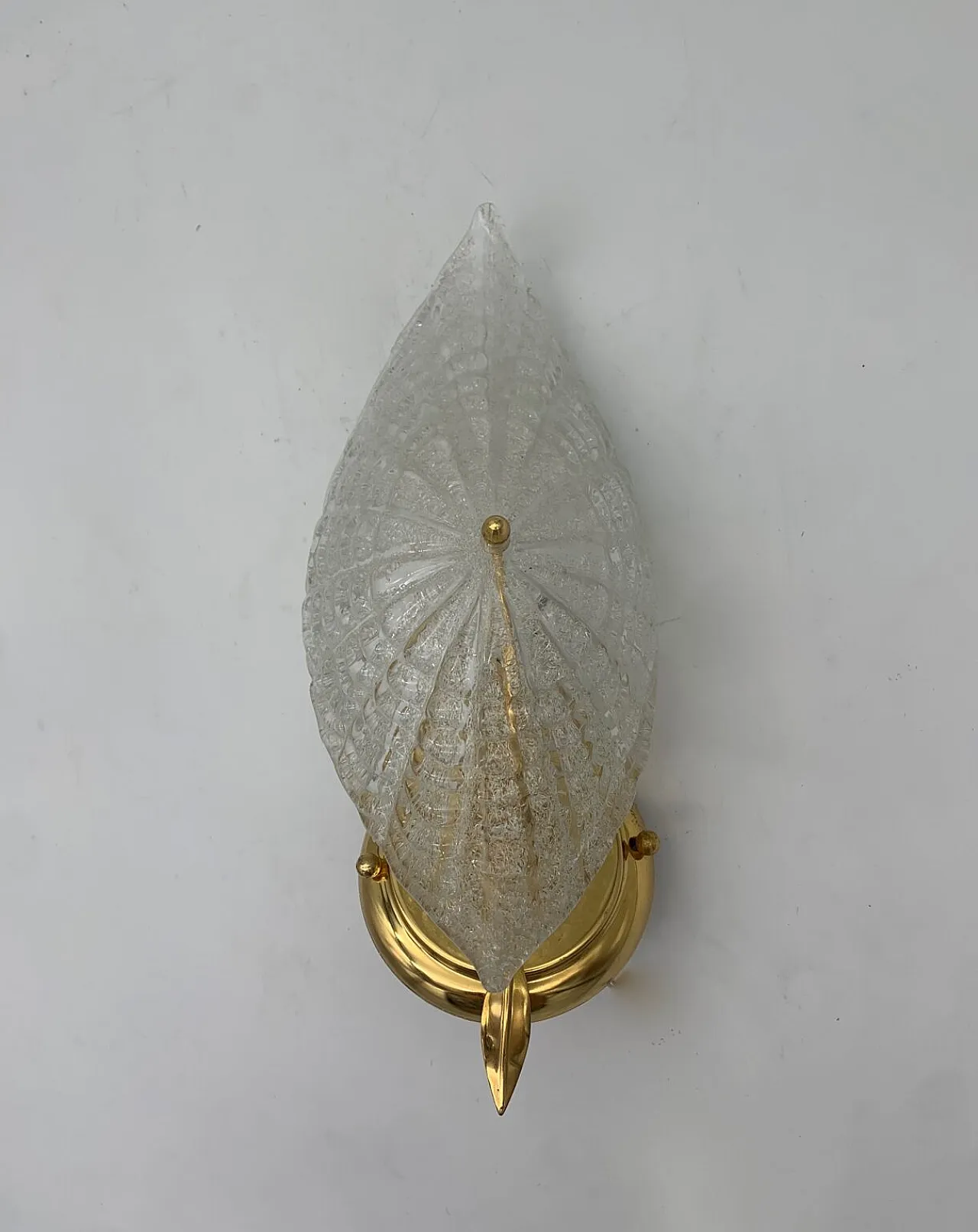 Single metal and Murano glass wall light from Italamp, 1970s 3