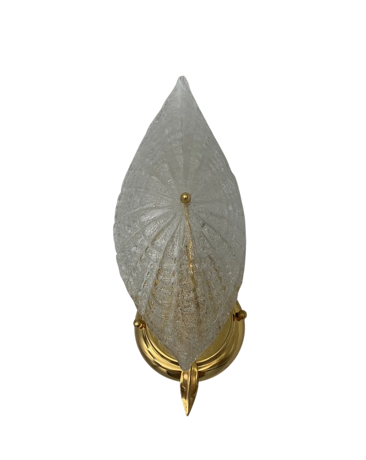 Single metal and Murano glass wall light from Italamp, 1970s 5