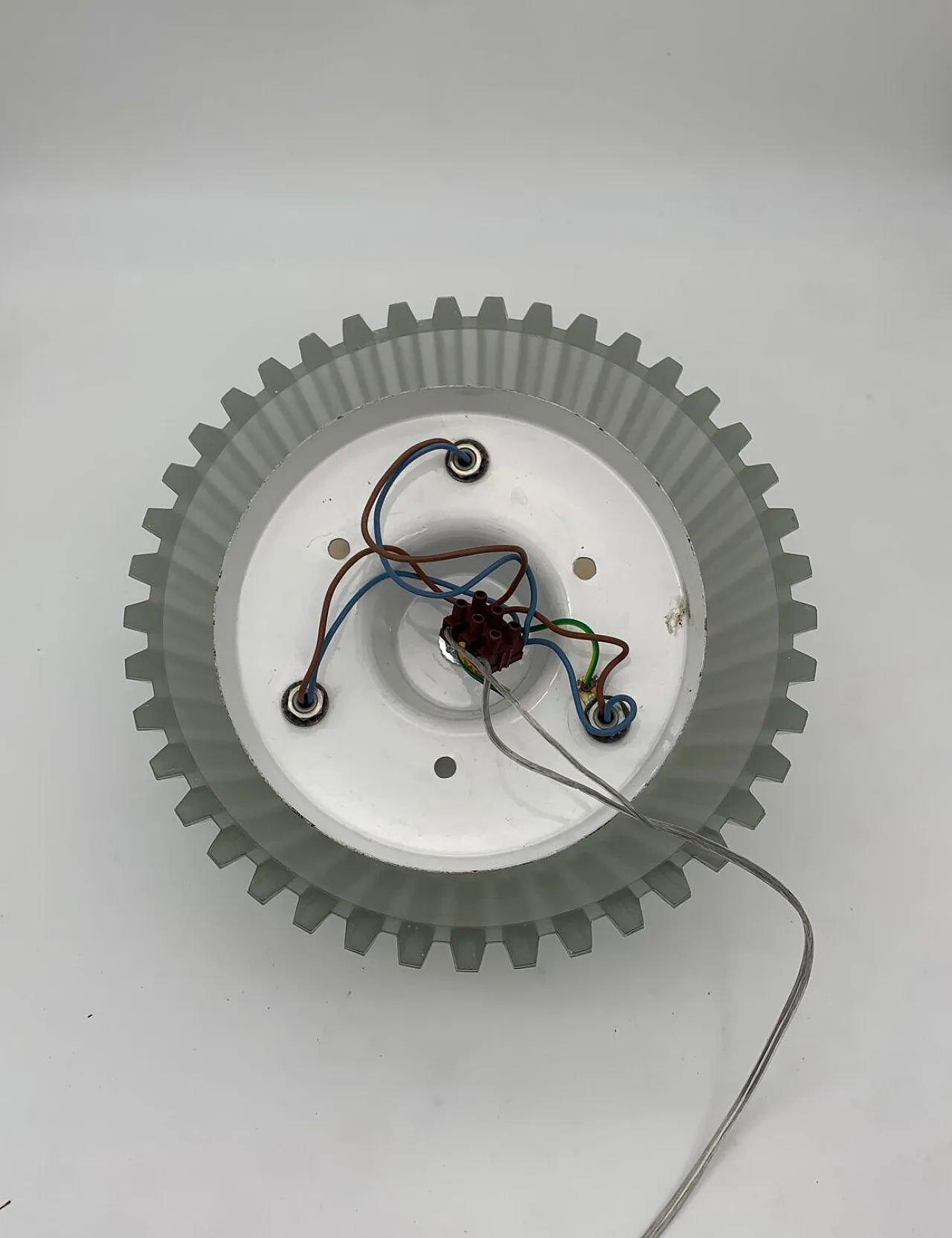 Single brass and glass wall light from Seguso, 1960s 6