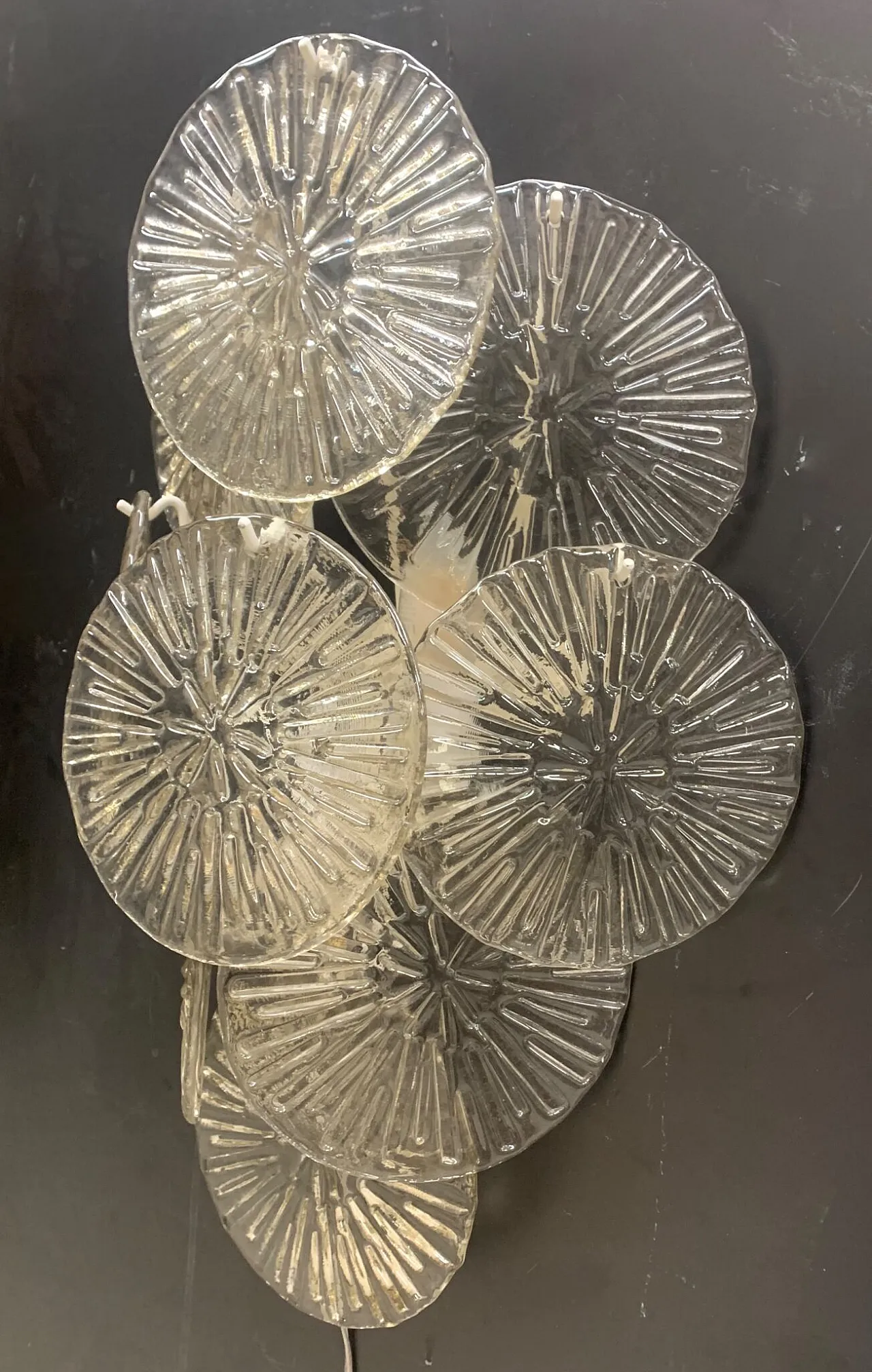 Pair of sconces attributed to Mazzega, 1970s 3