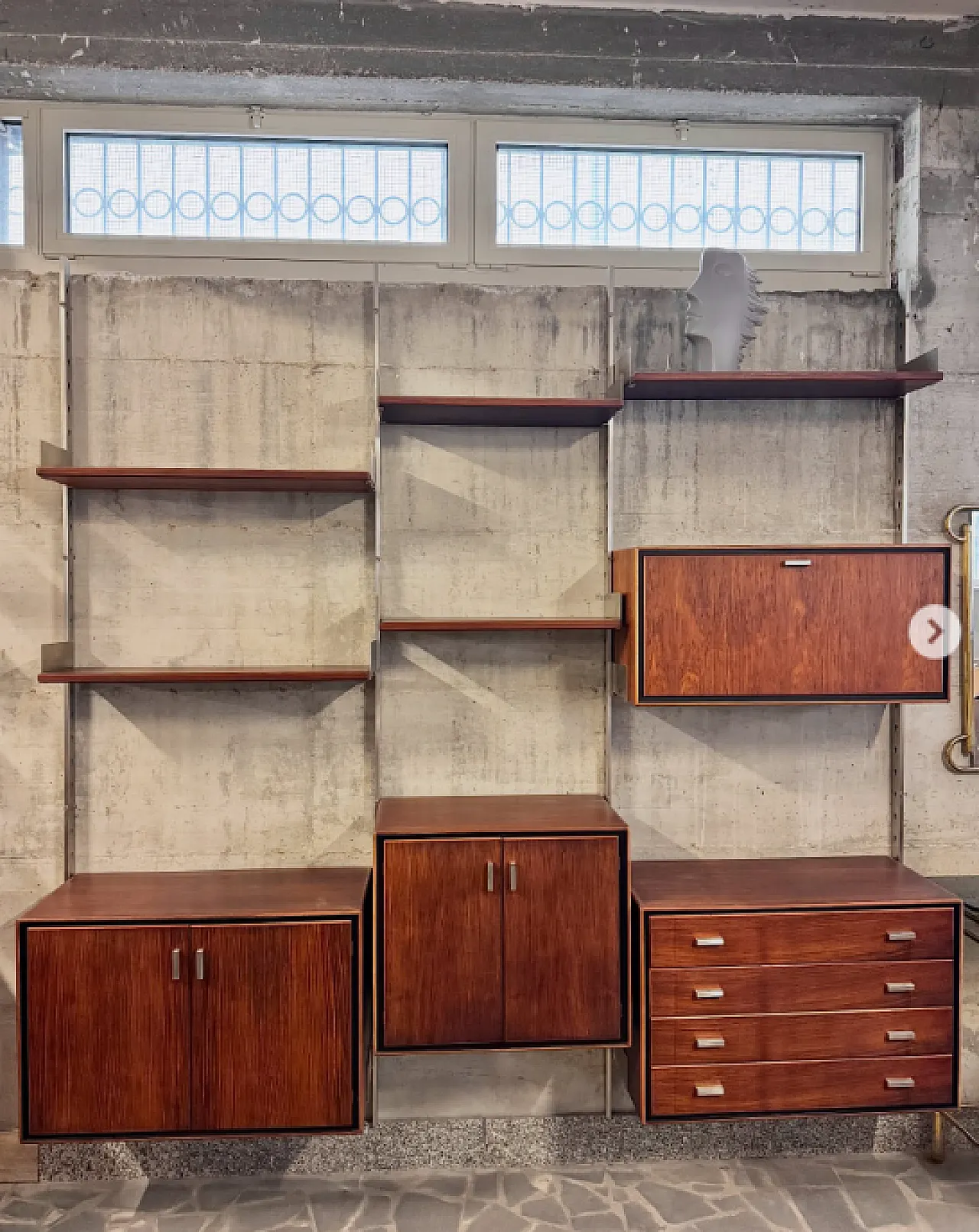 Libreria modulare di Gianni Moscatelli per Formanova, anni '60 1