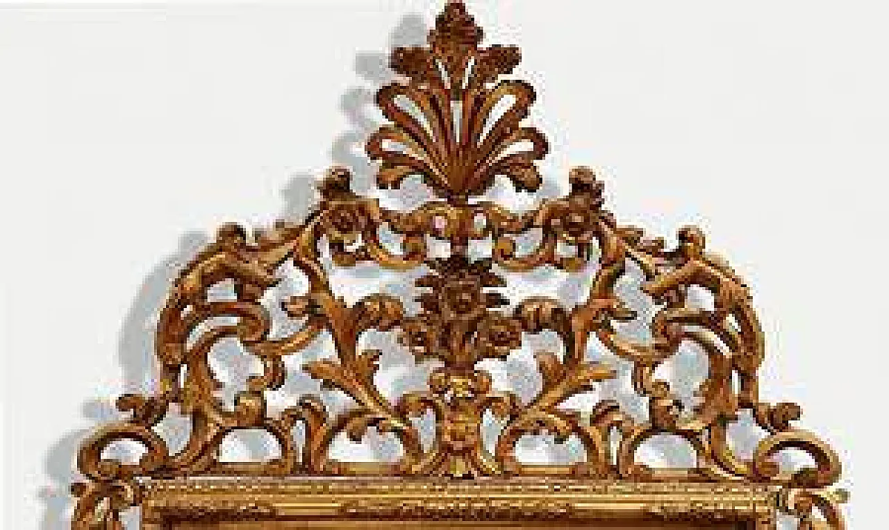 Specchiera in legno scolpito e dorato, tardo '700 3