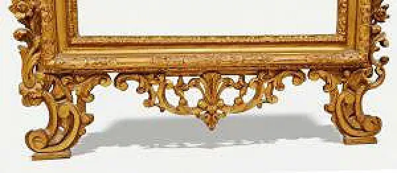 Specchiera in legno scolpito e dorato, tardo '700 5