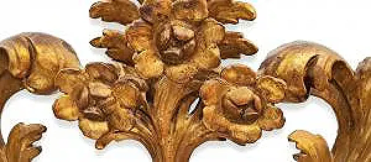 Specchiera in legno scolpito e dorato, tardo '700 7