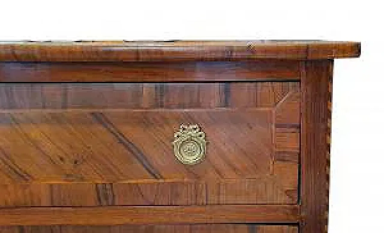 Cassettone a due cassetti in legno, '700 2