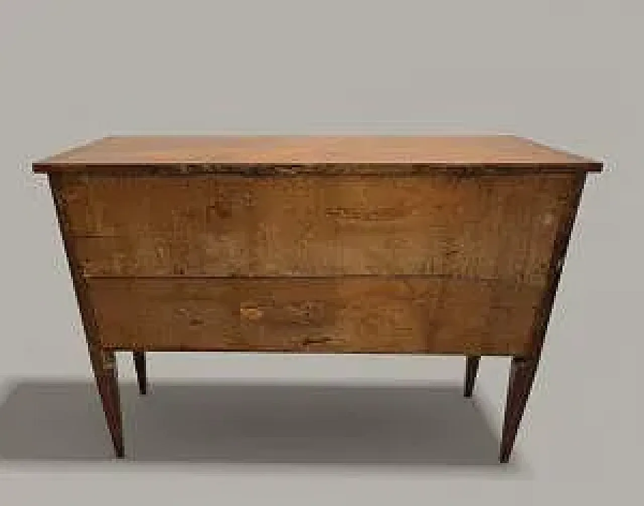 Cassettone a due cassetti in legno, '700 10