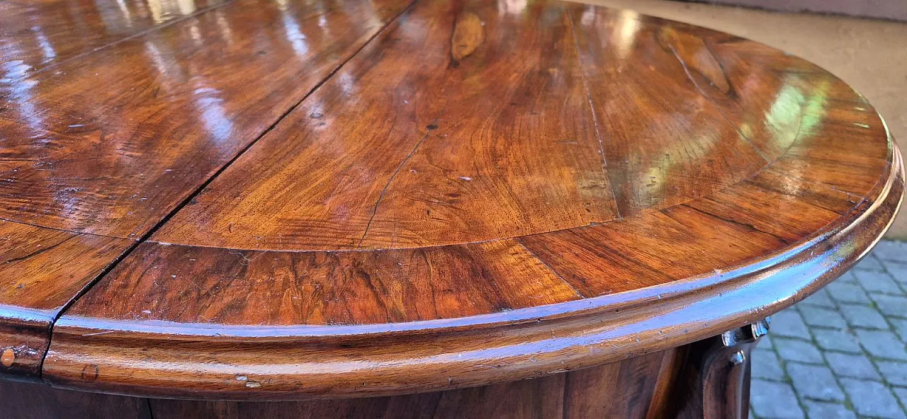 Tavolo allungabile in noce, '800 4