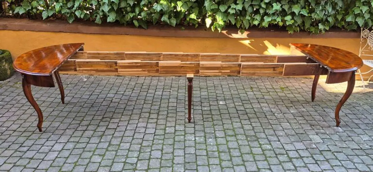 Tavolo allungabile in noce, '800 6