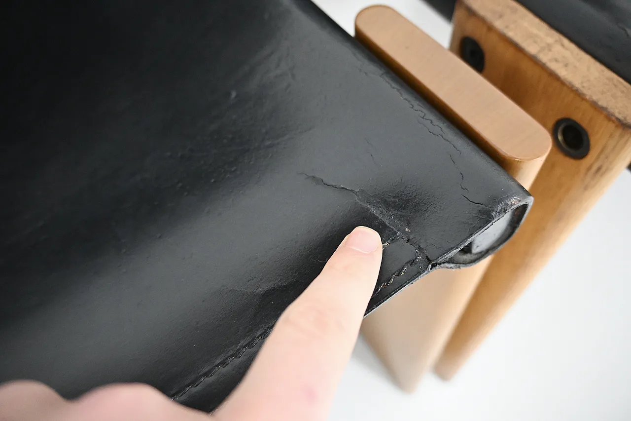 6 Sedie da pranzo Monk di Afra & Tobia Scarpa per Molteni, anni '70 11