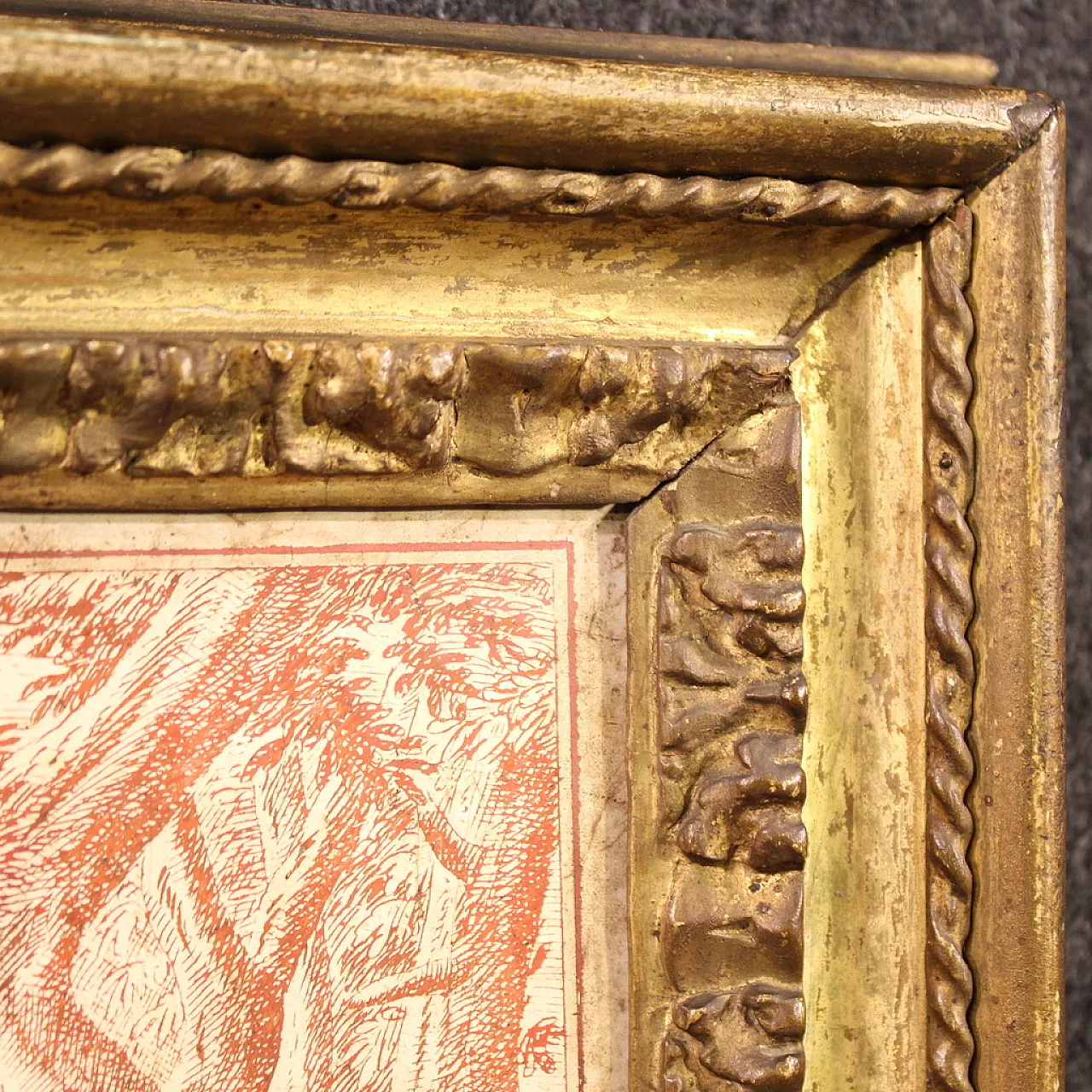 Scagliola panel on slate signed Sayter and dated, 1749 5