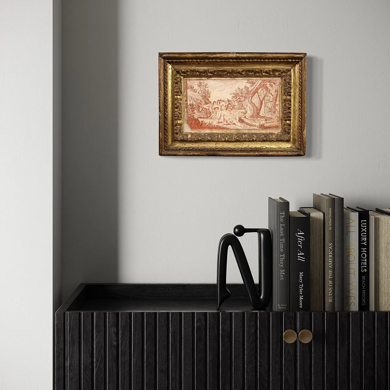 Scagliola panel on slate signed Sayter and dated, 1749 10