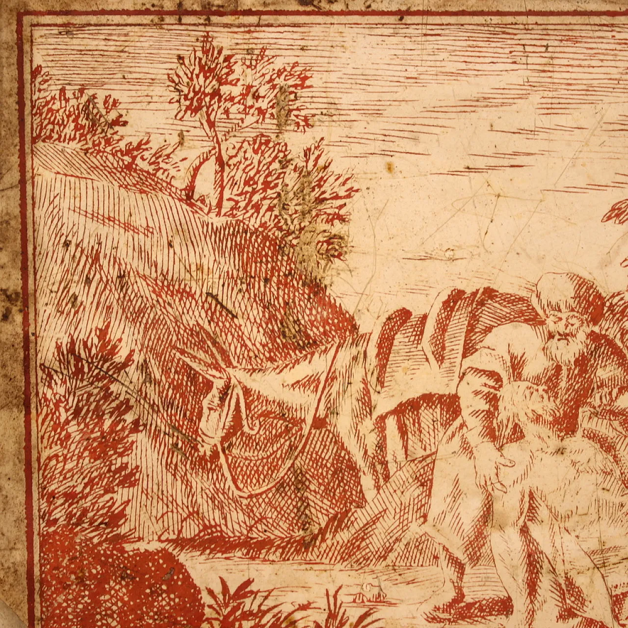 Scagliola panel on slate signed Sayter and dated, 1749 11