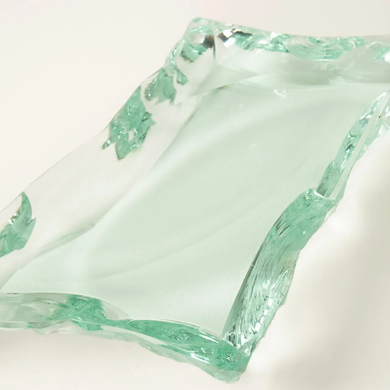 Fontana Arte solid crystal ashtray, 1950s 4