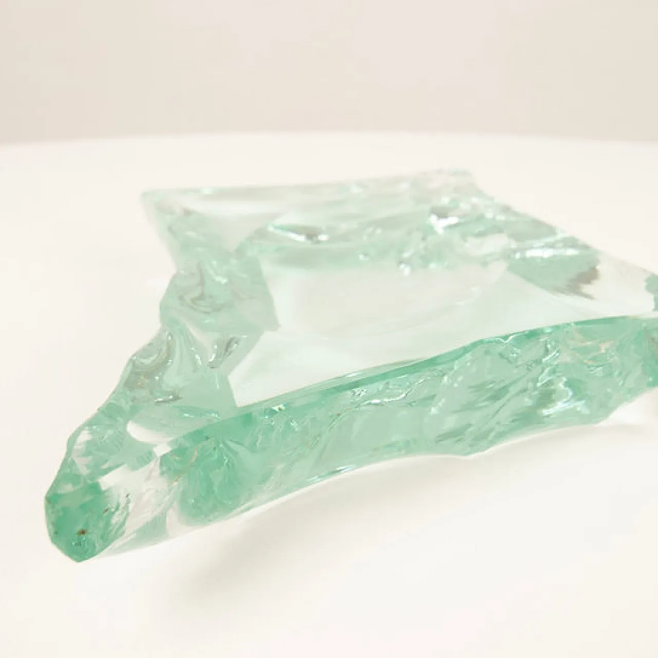 Fontana Arte solid crystal ashtray, 1950s 13