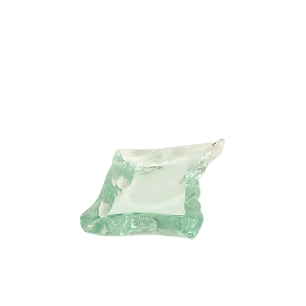 Fontana Arte solid crystal ashtray, 1950s 14
