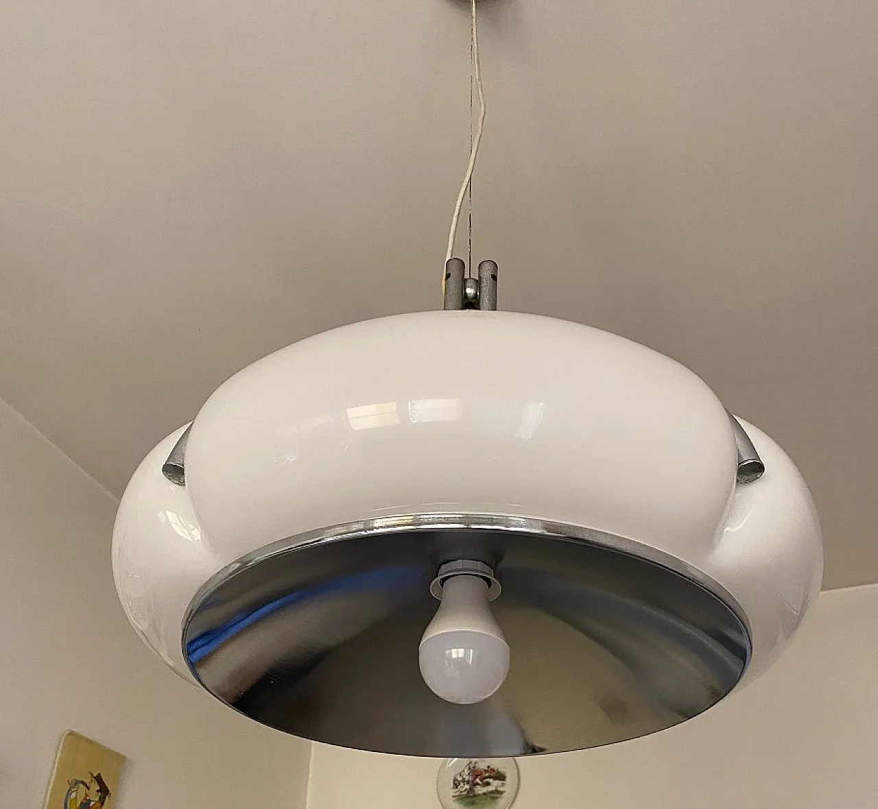 Gae Aulenti Quadrifoglio chandelier for Harvey Guzzini, 70s 2