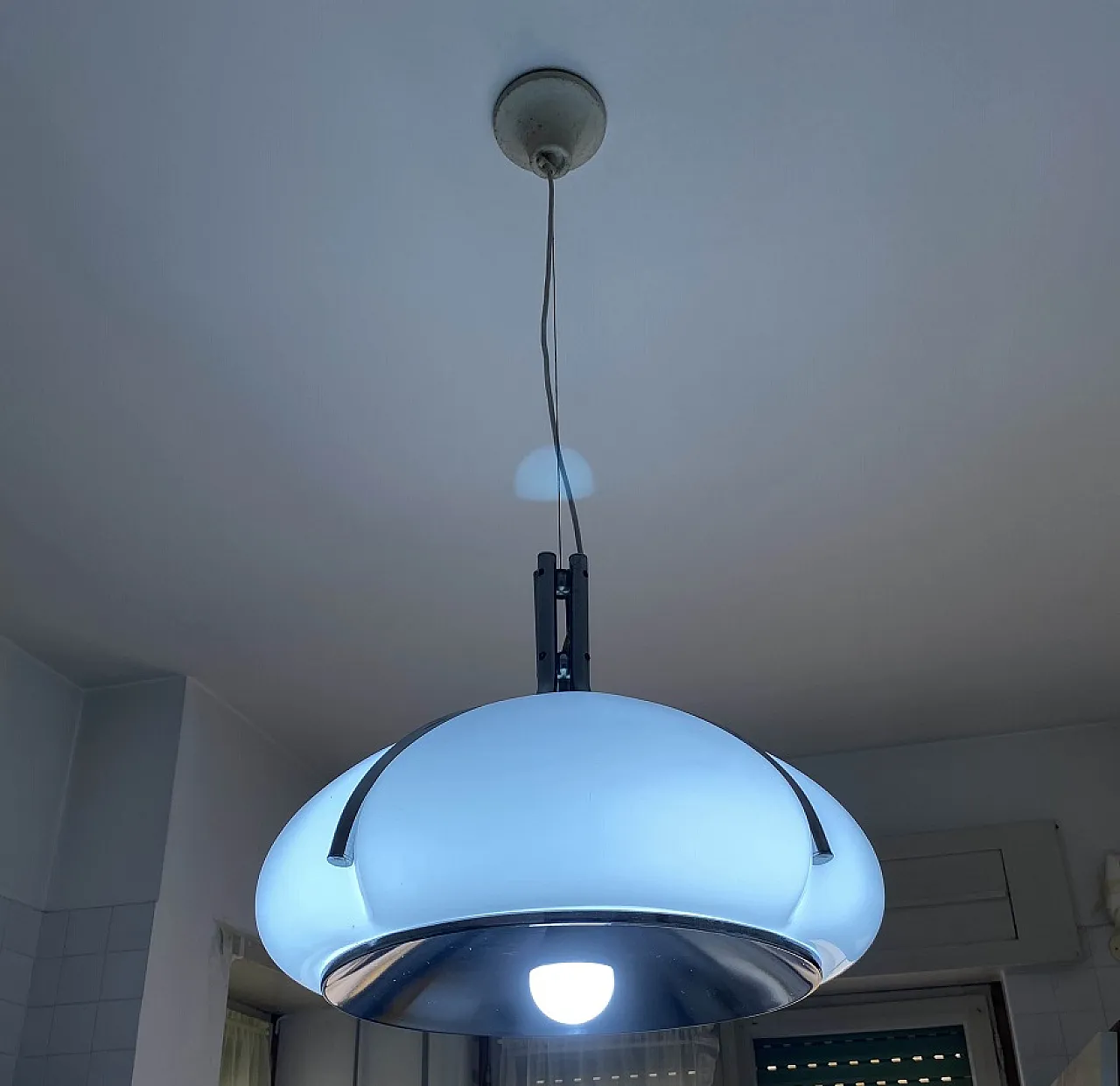 Gae Aulenti Quadrifoglio chandelier for Harvey Guzzini, 70s 3