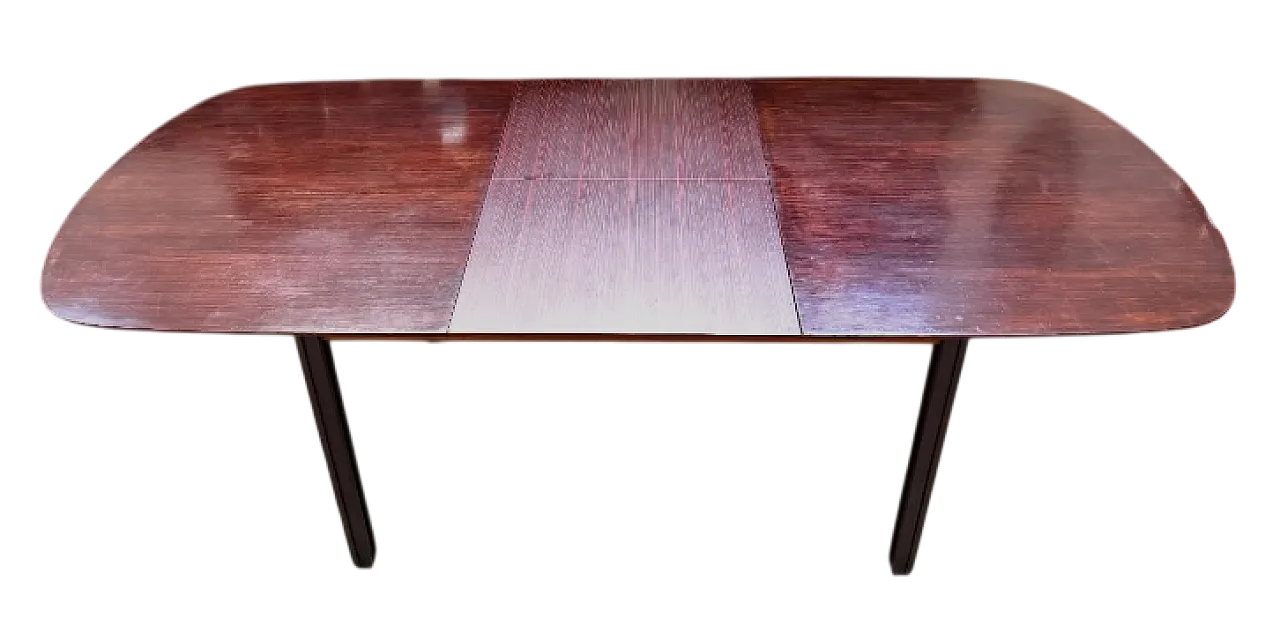 Tavolo da pranzo estendibile in legno, anni ’60 8
