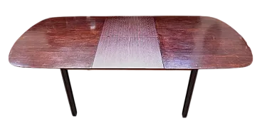 Tavolo da pranzo estendibile in legno, anni ’60